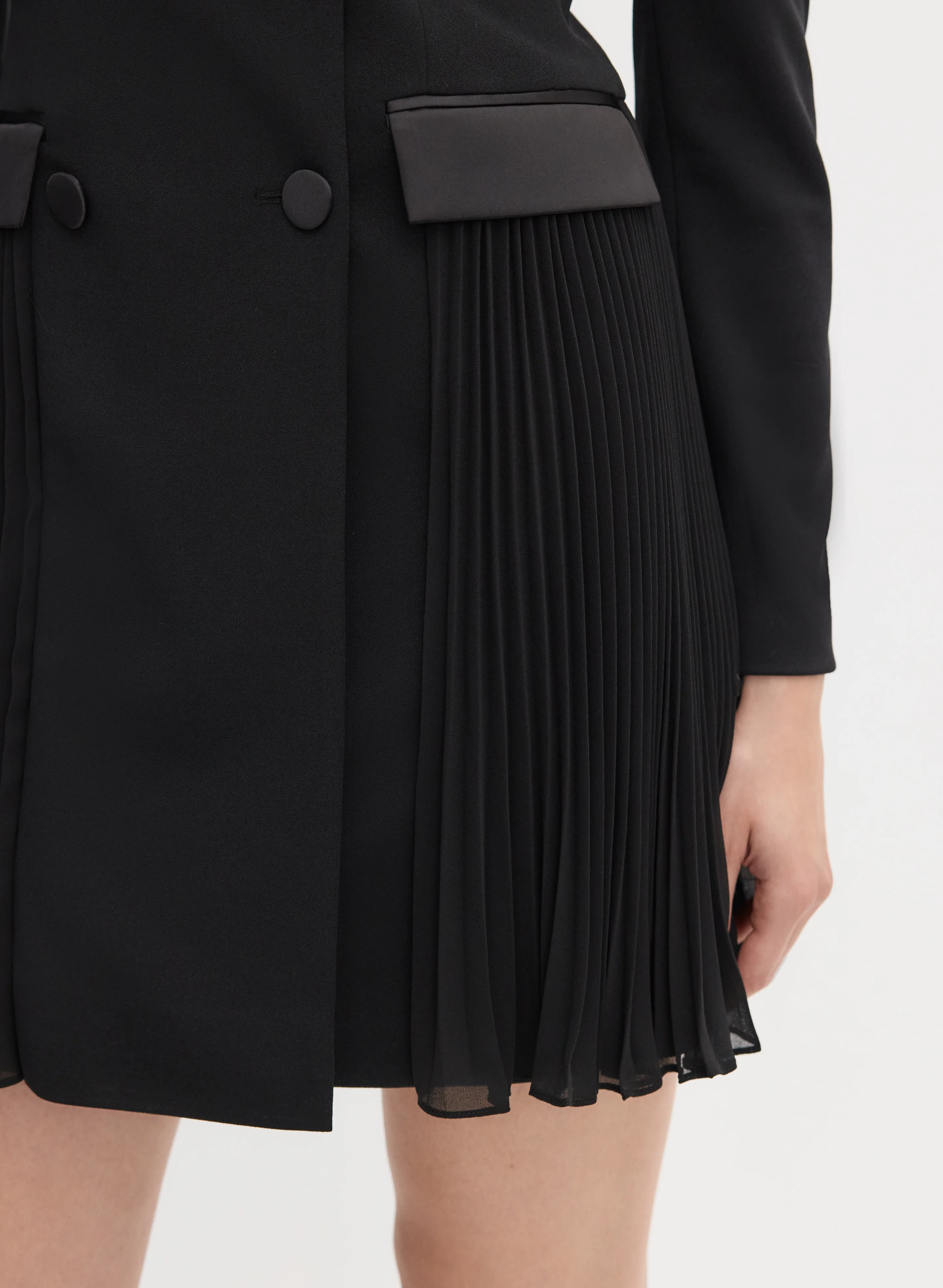 Tuxedo Crepe Dress - Image 2