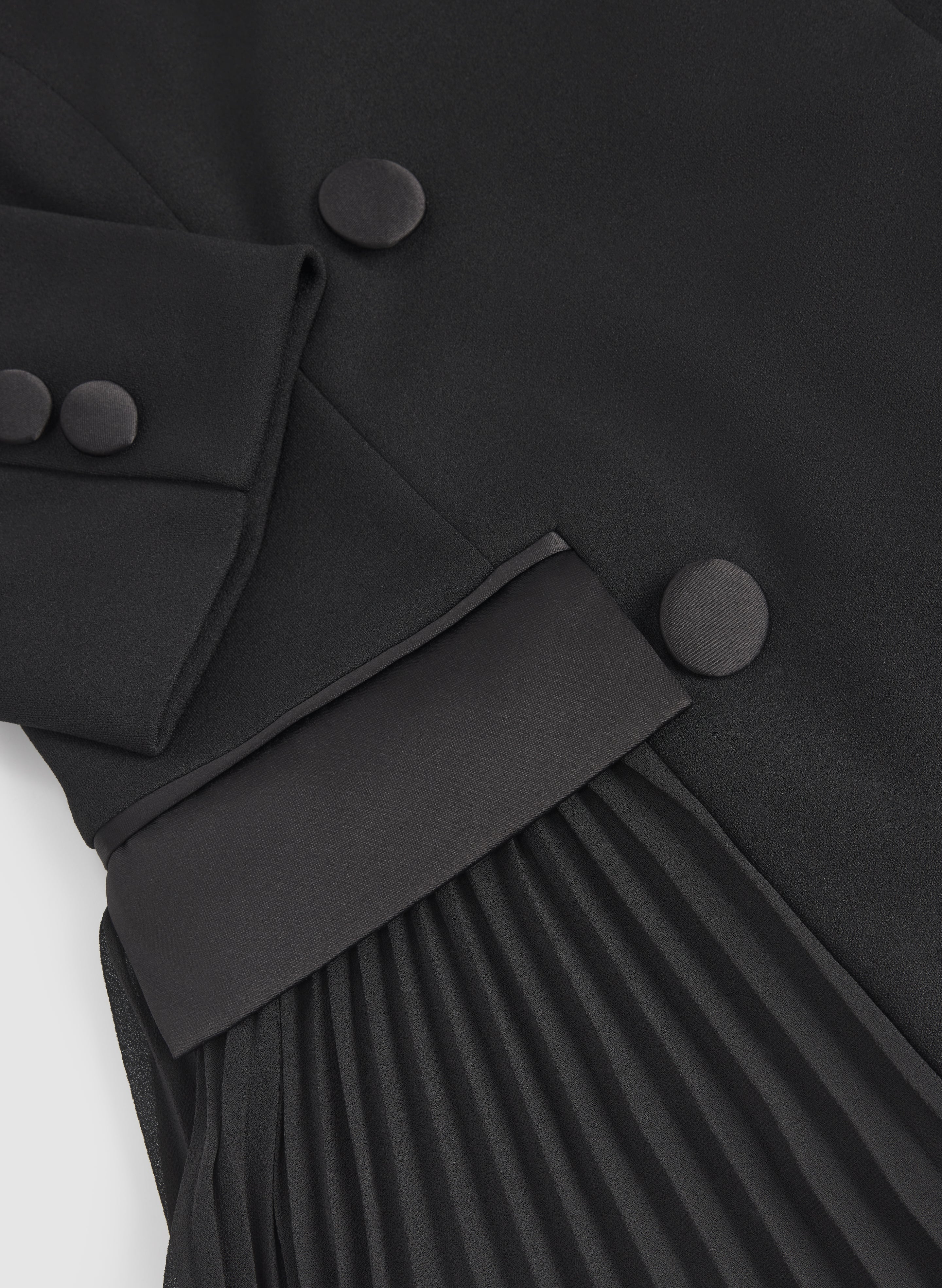 Tuxedo Crepe Dress - Image 7