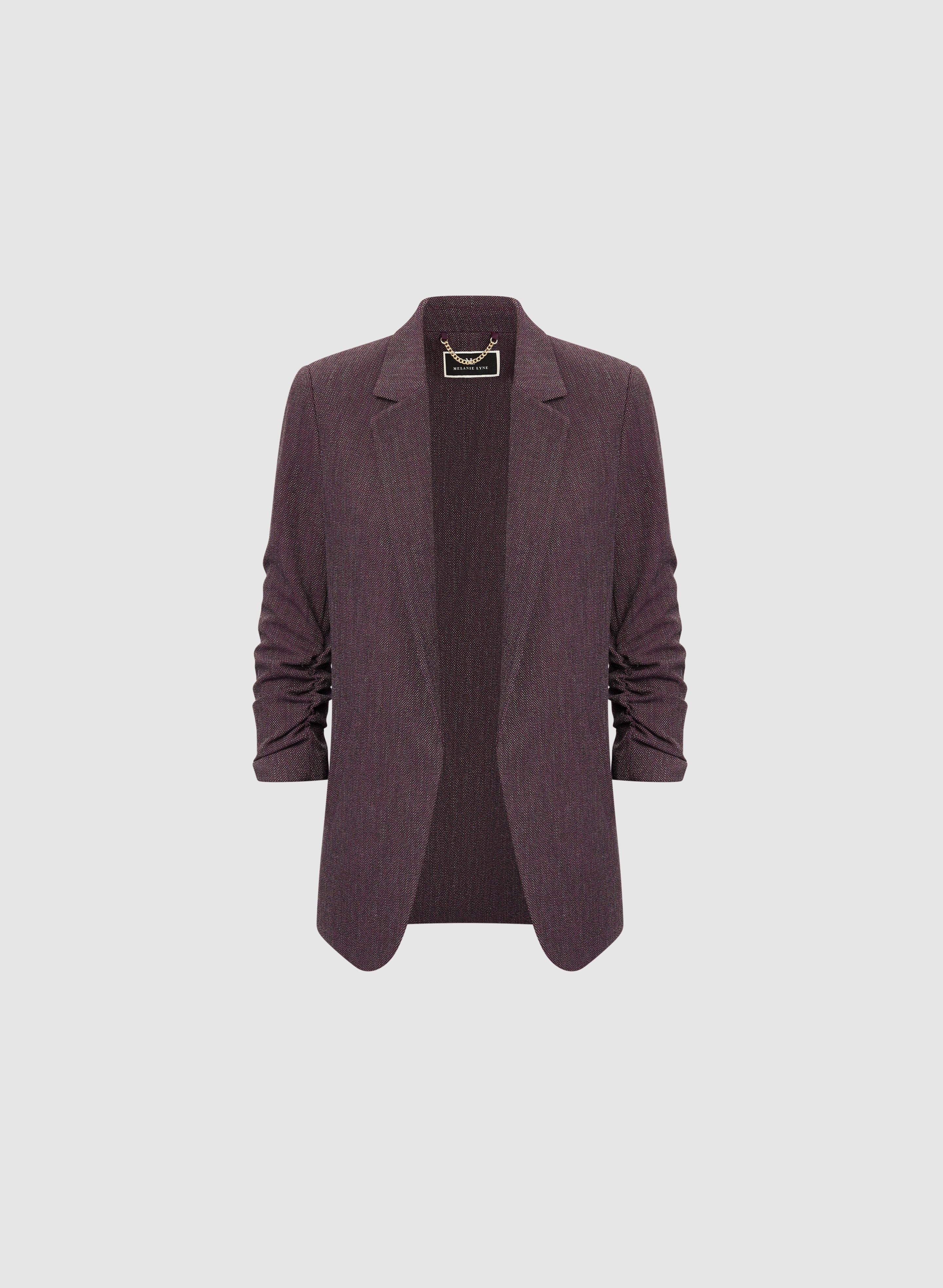 Tweed 3/4 Sleeve Blazer - Image 6