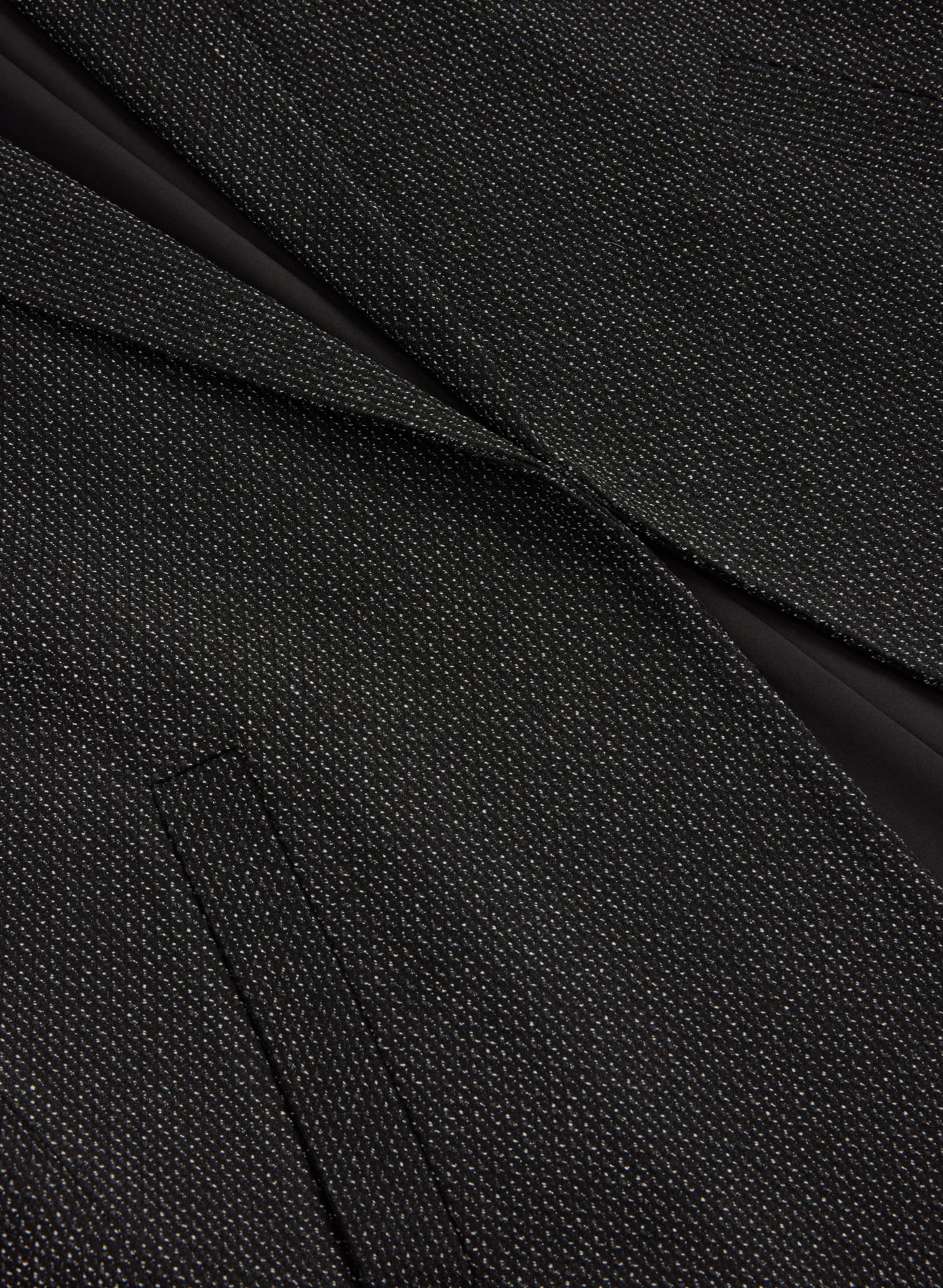 Tweed Ruched Sleeve Blazer - Image 7