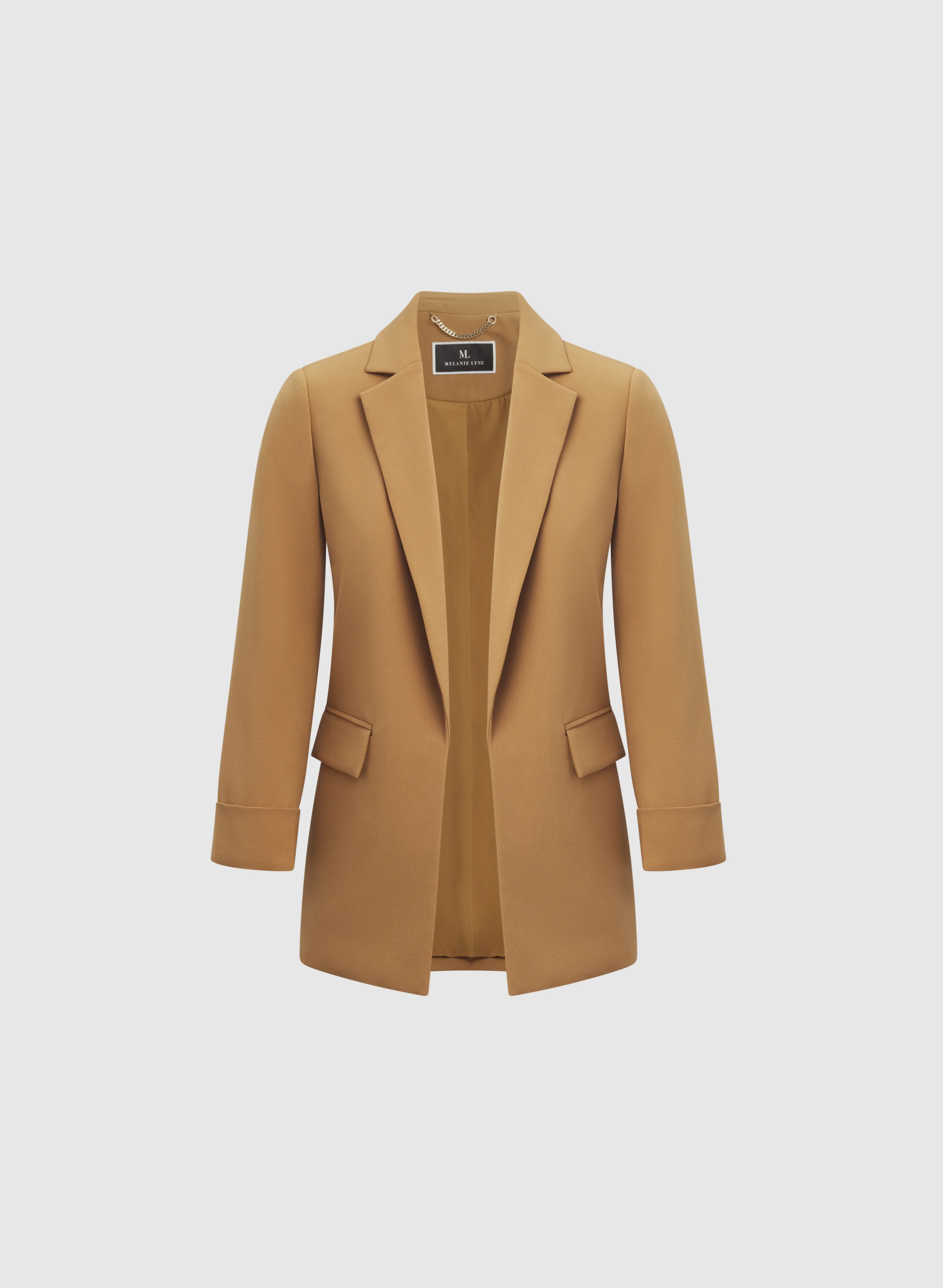Twill Open Front Blazer - Image 6