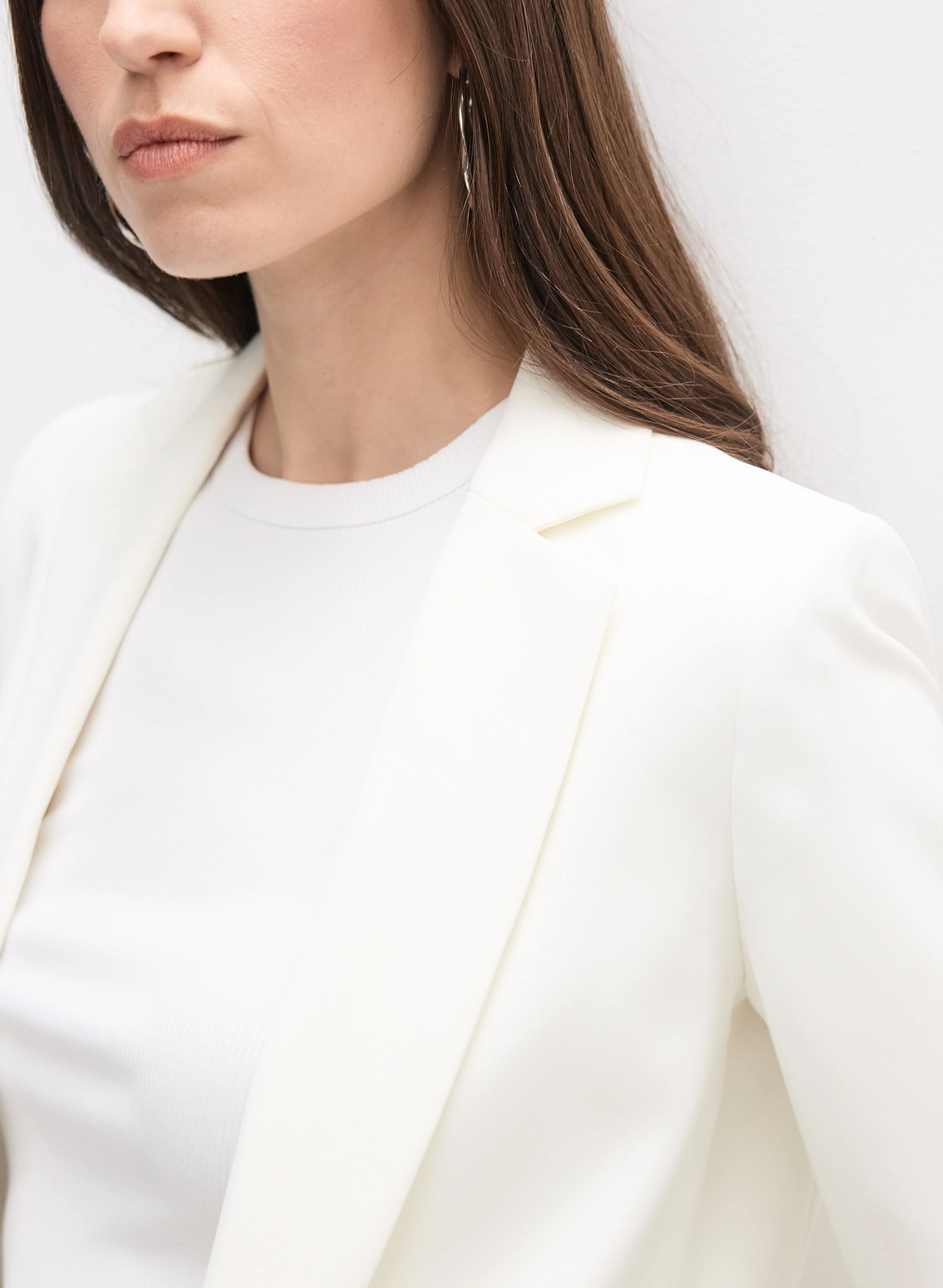 Twill Open Front Blazer - Image 2
