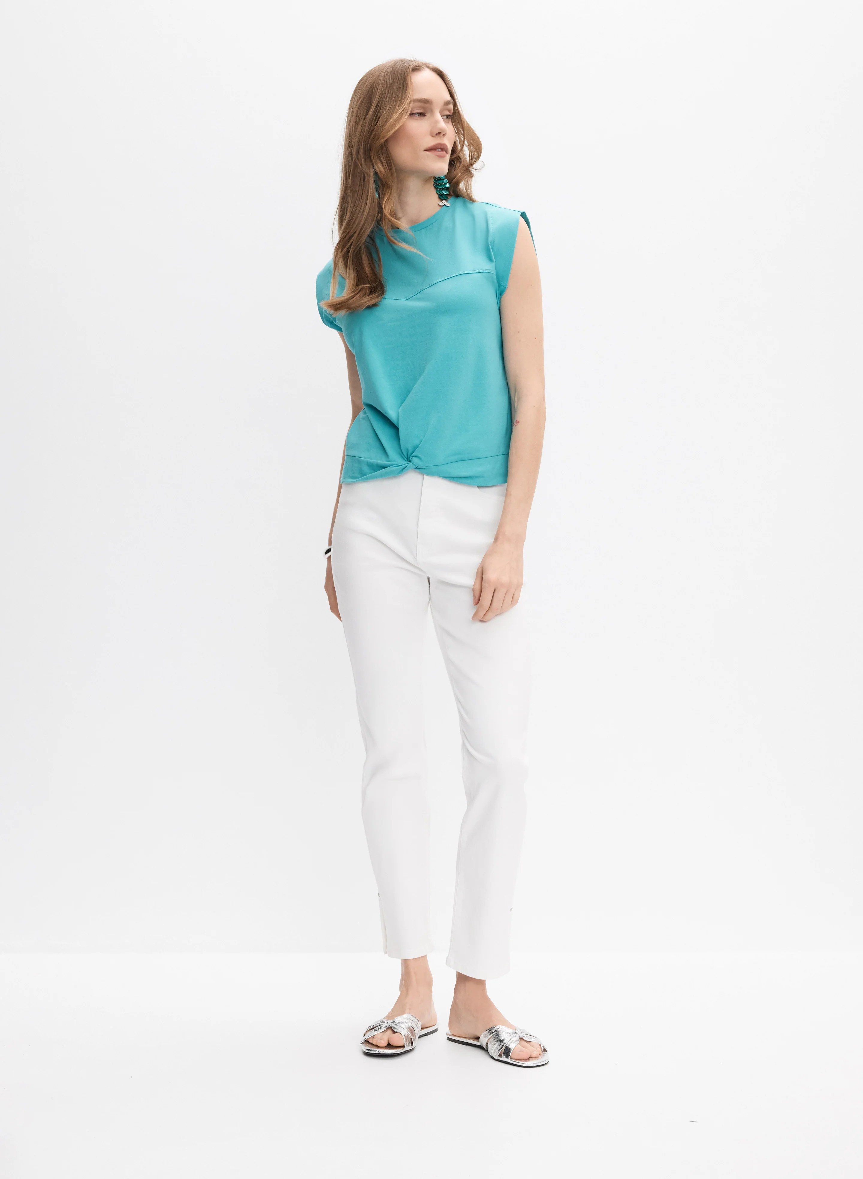 Twist Detail T-Shirt - Image 3