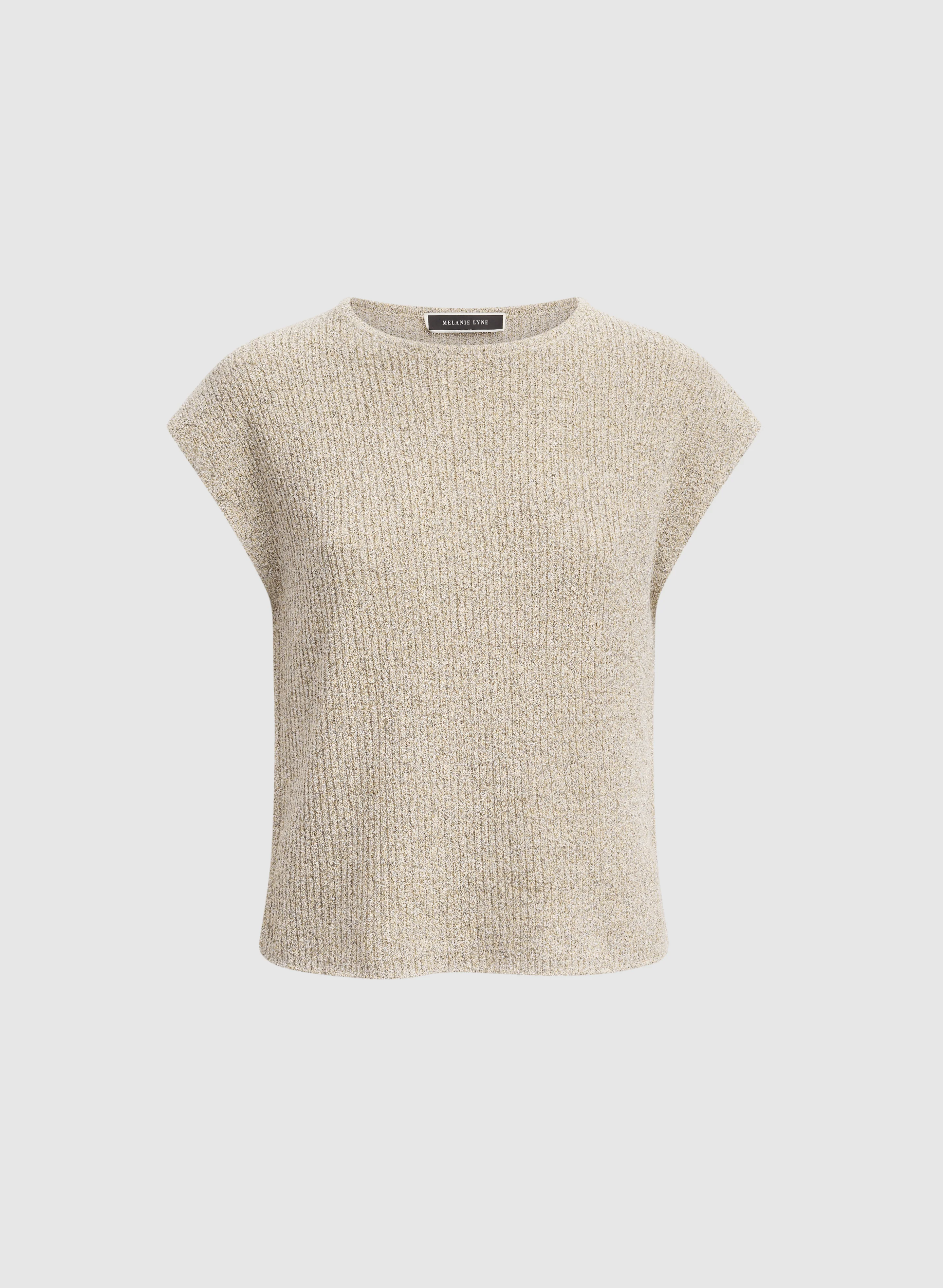 Two-Tone Cap Sleeve Pullover - Image 6