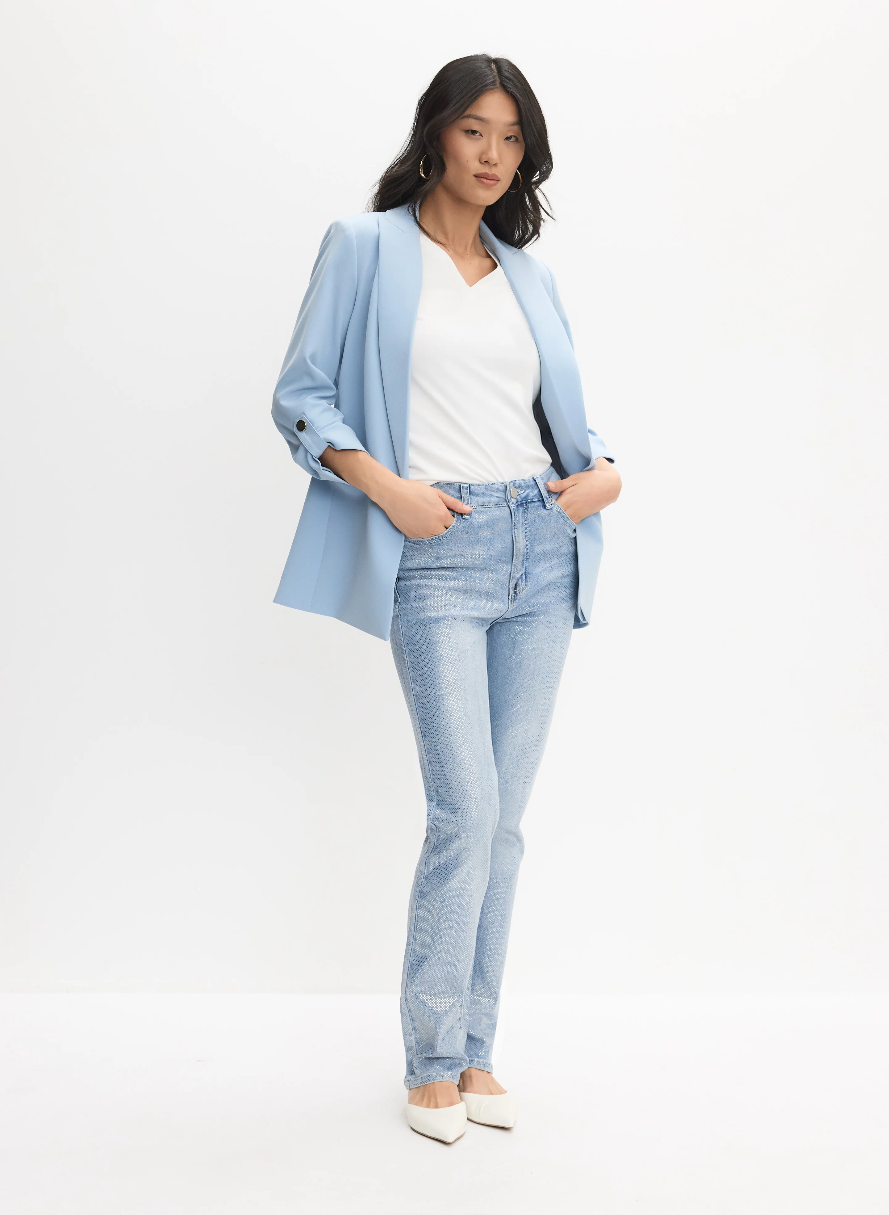 V-Neck Cotton T-Shirt - Image 3