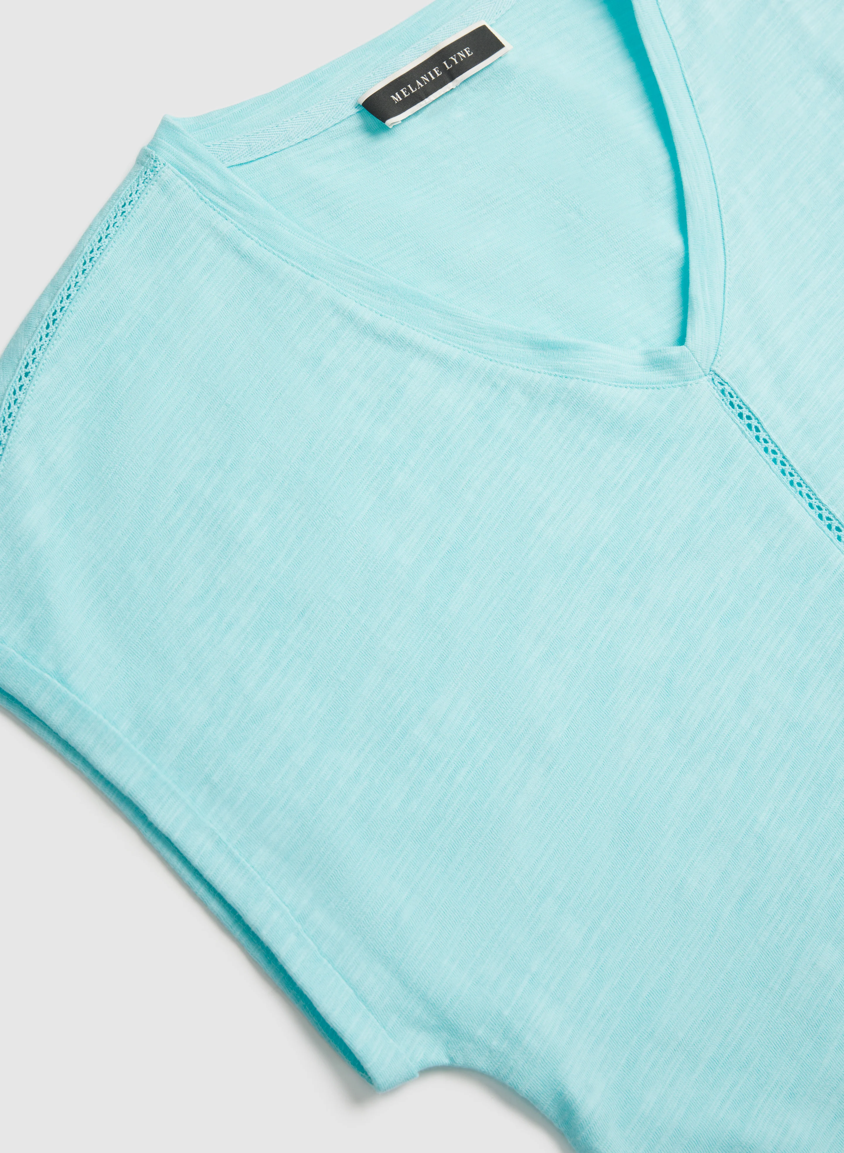 V-Neck Textured T-Shirt - Image 7