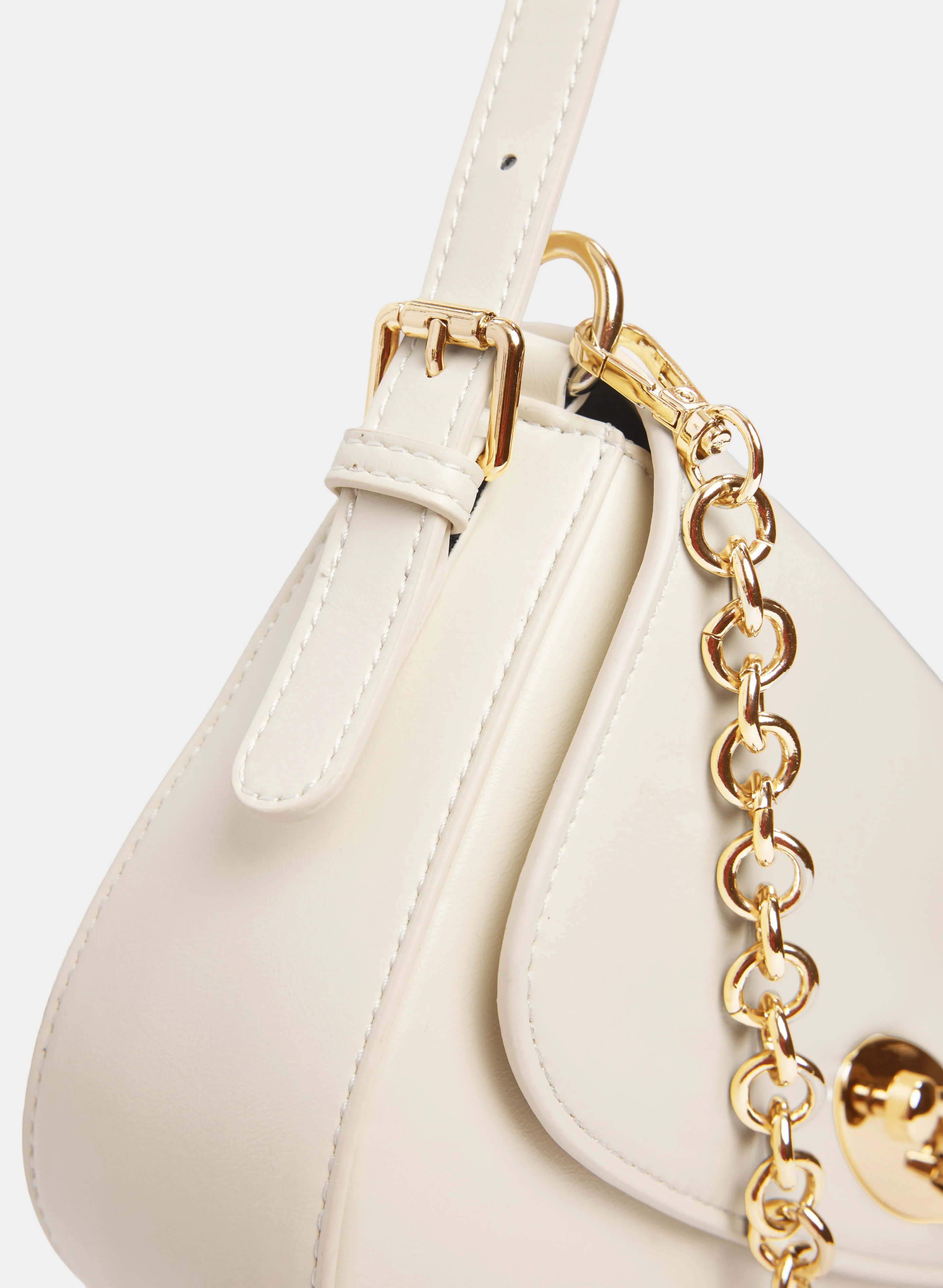 Vegan Leather Chain Strap Handbag - Image 2