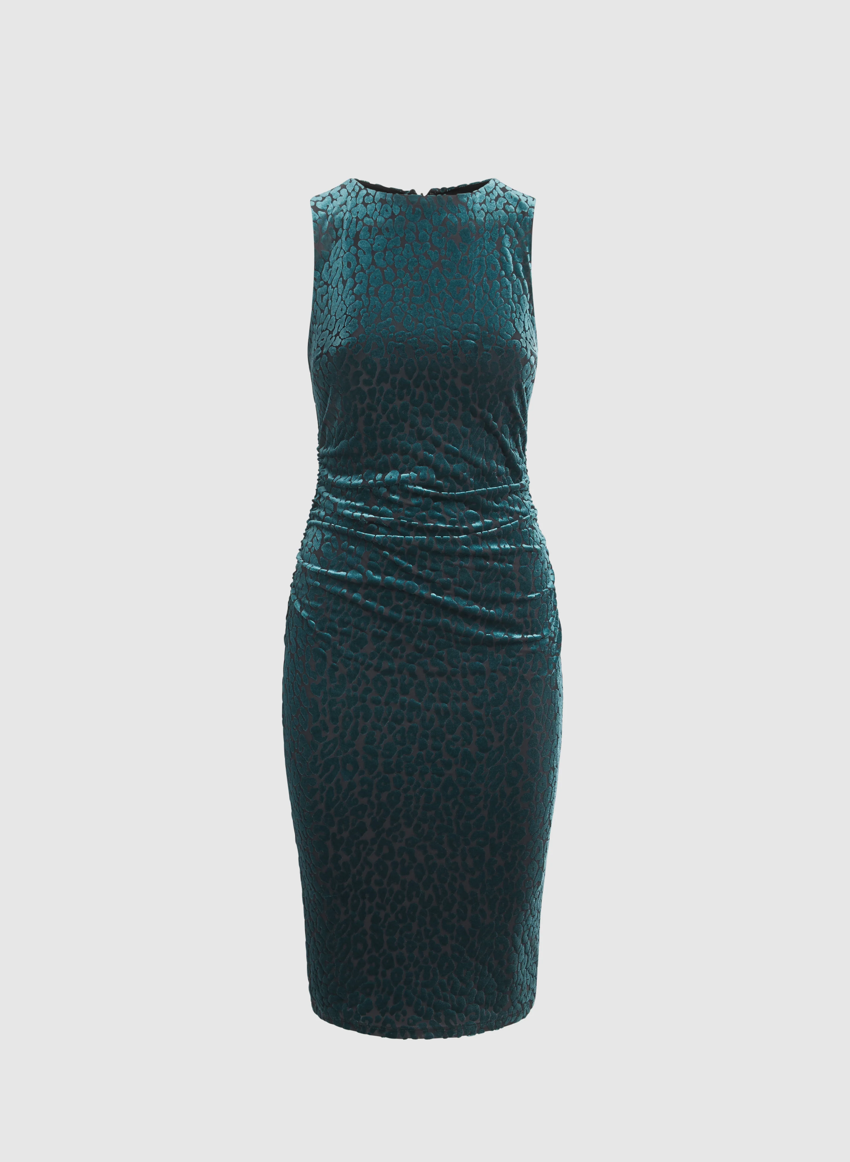 Velvet Animal Motif Dress - Image 6