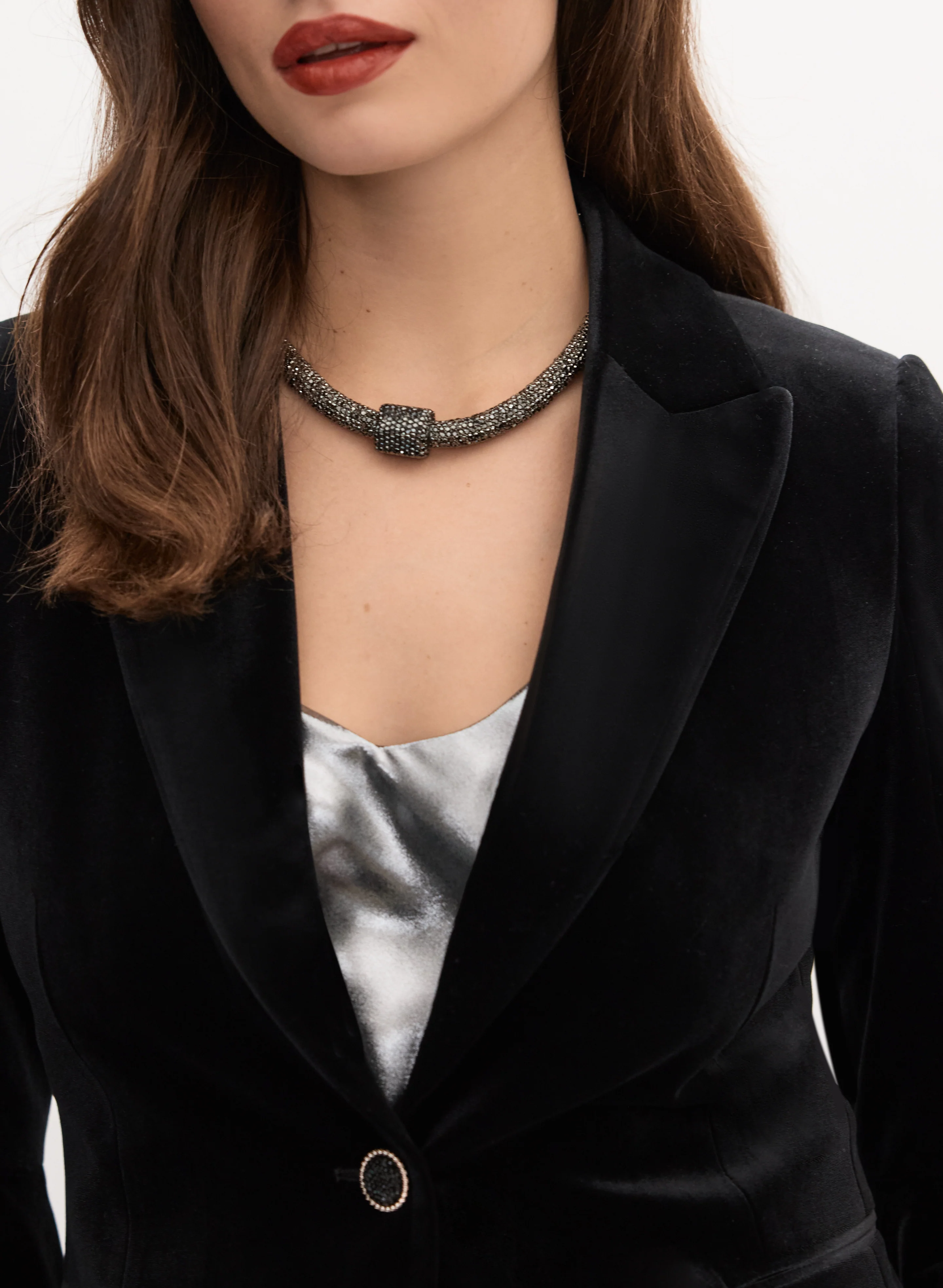 Velvet Flutter Sleeve Jacket - Image 4