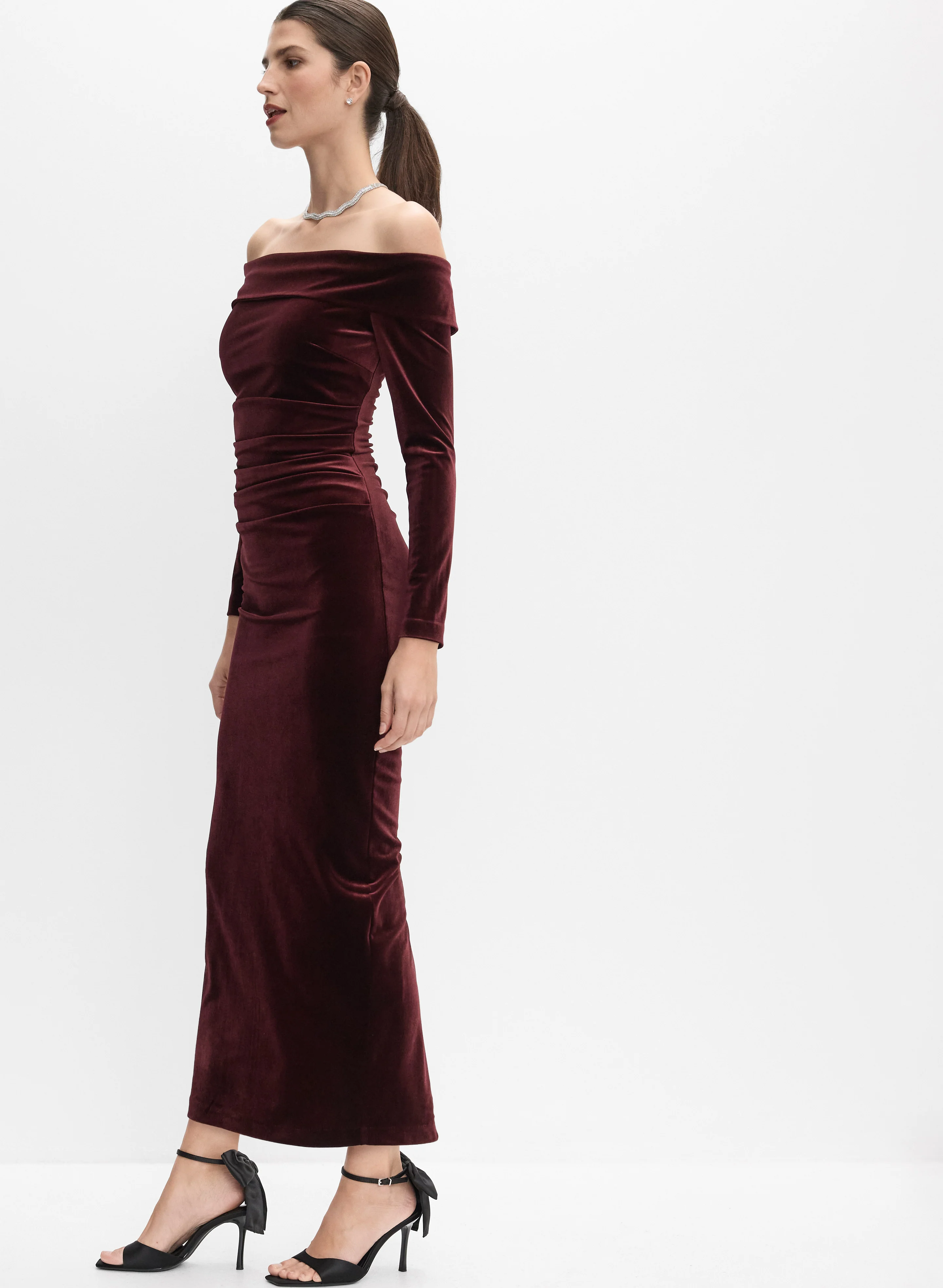 Velvet Midi Dress - Image 2