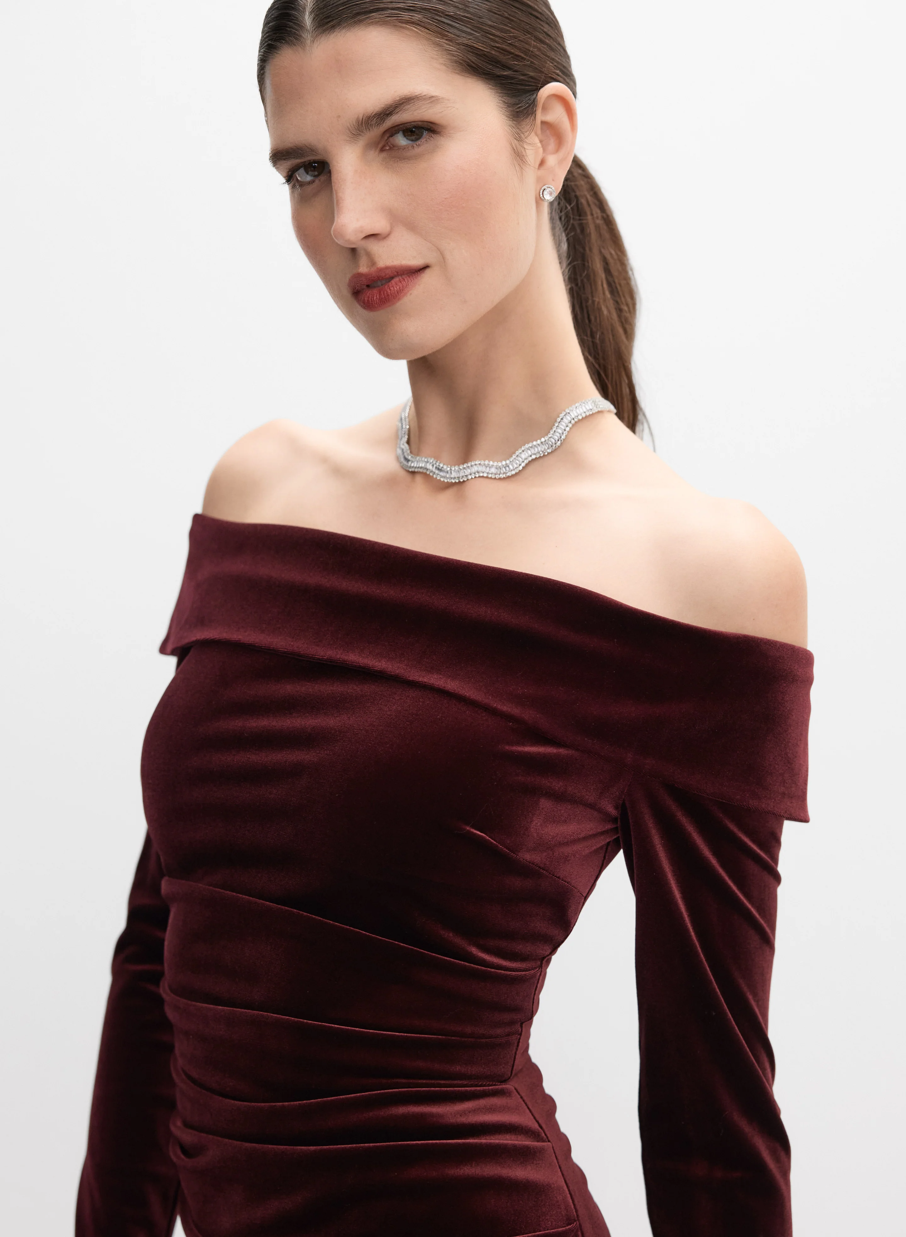 Velvet Midi Dress - Image 3