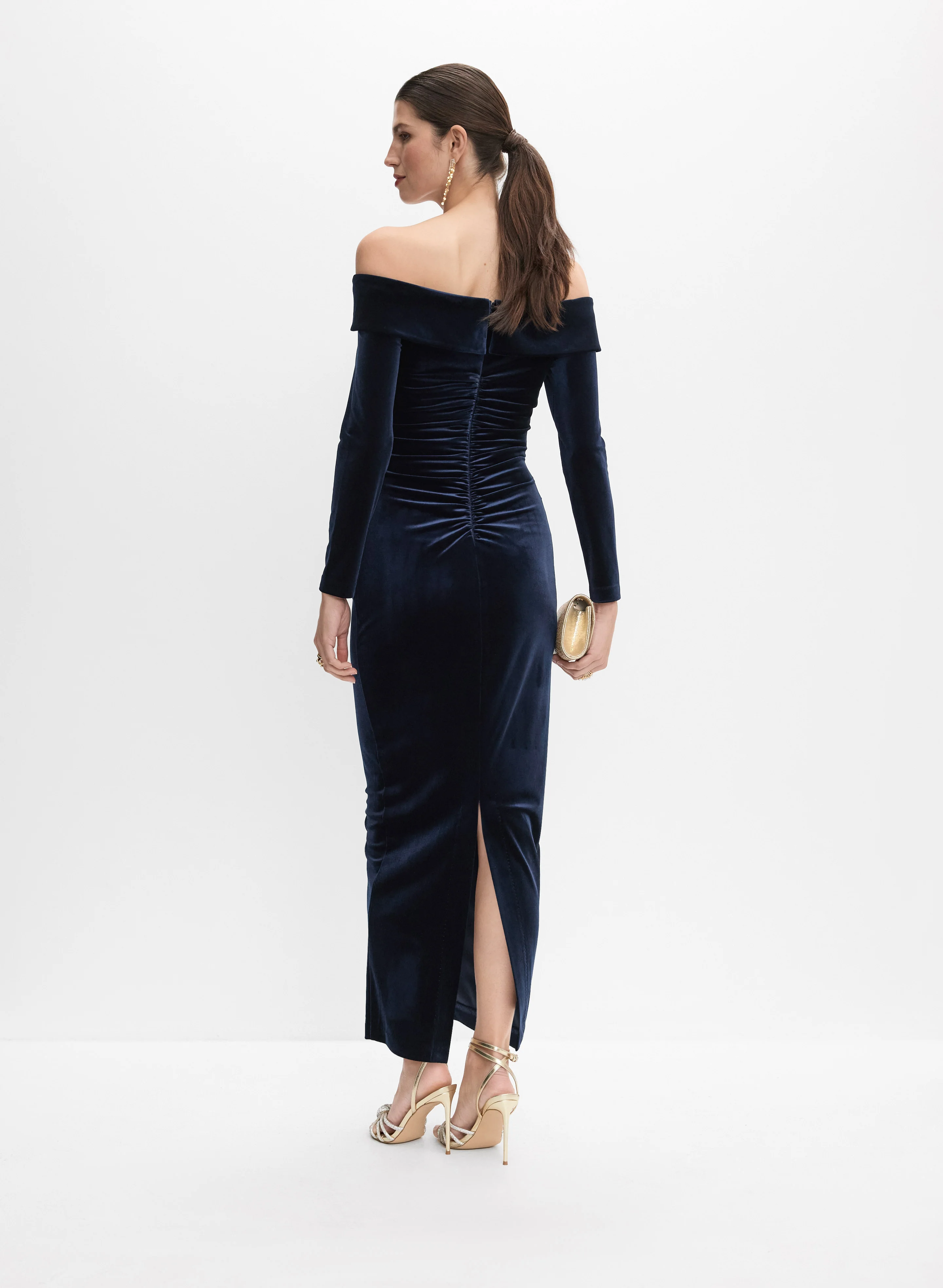 Velvet Midi Dress - Image 4