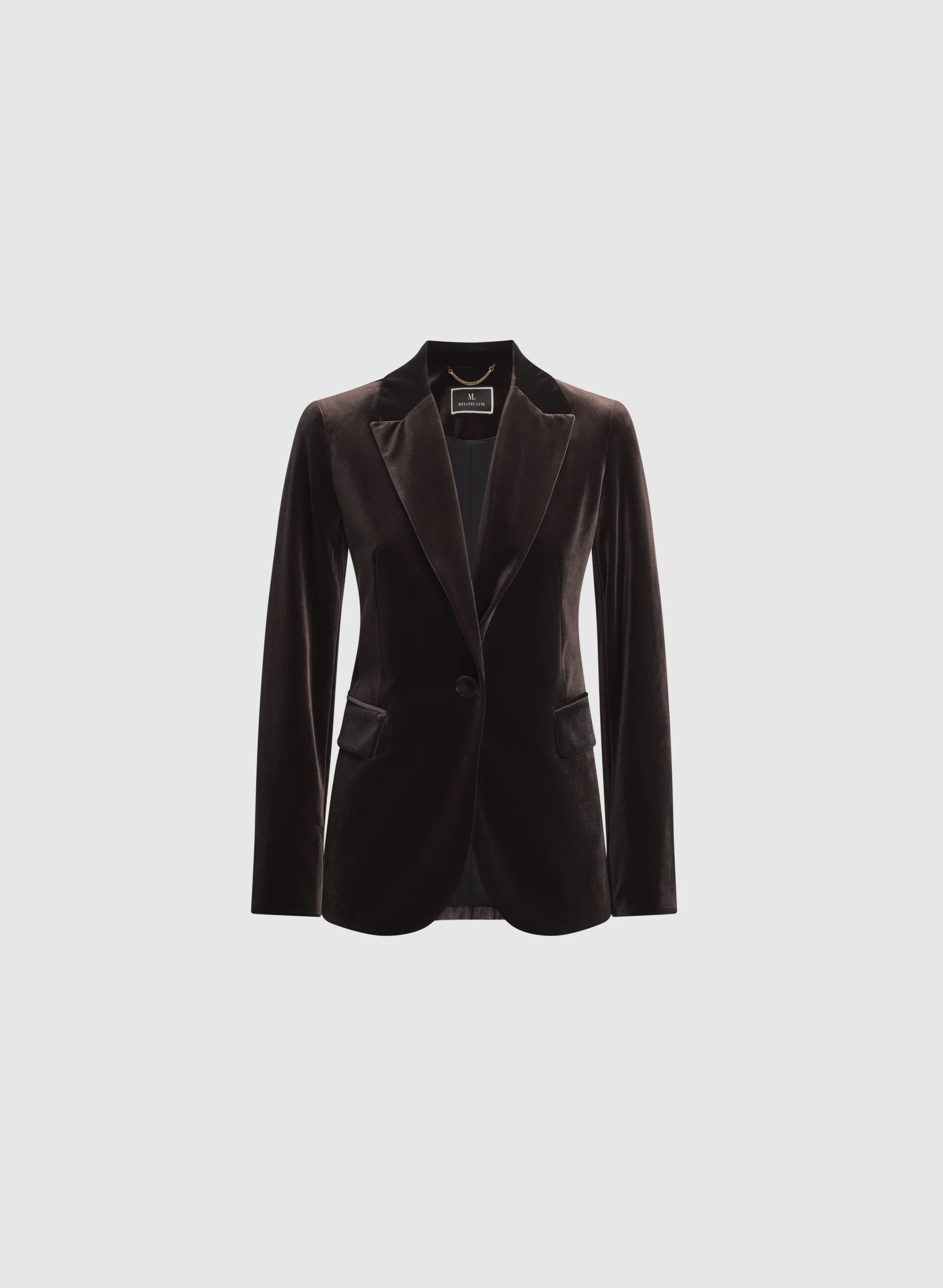 Velvet Notch Collar Blazer - Image 6