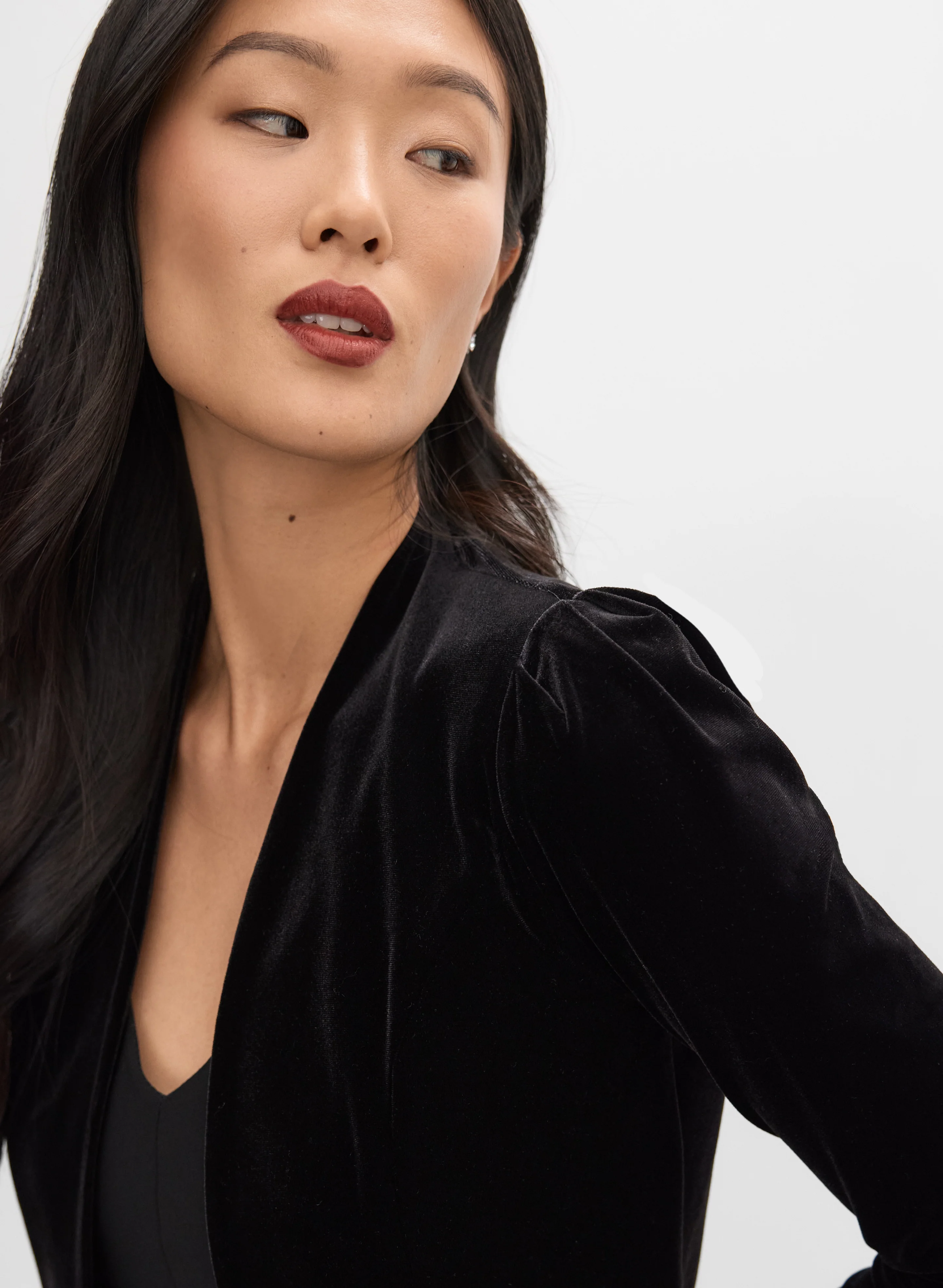 Velvet Puff Sleeve Bolero - Image 2
