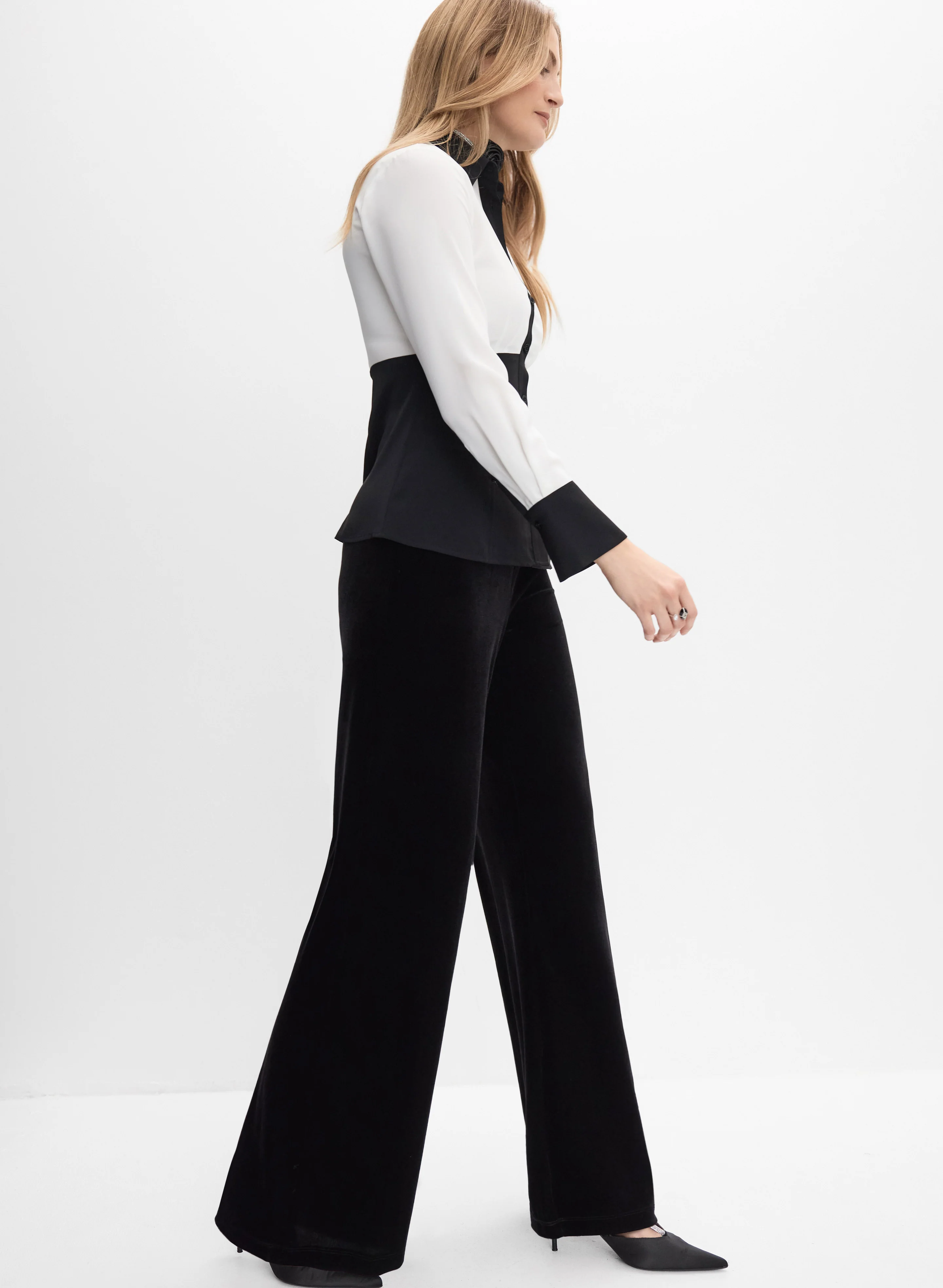 Velvet Wide-Leg Pants - Image 5