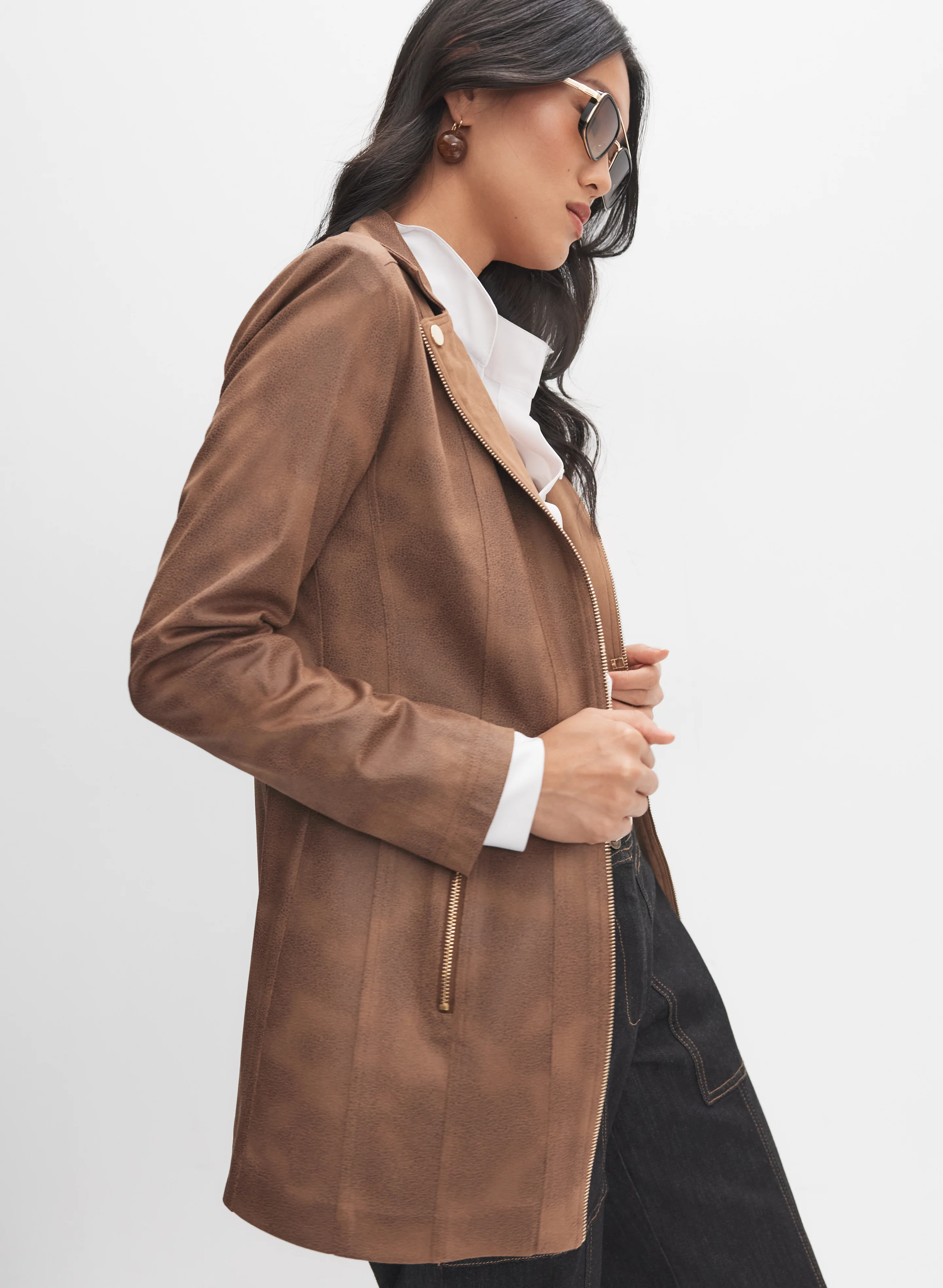 Vex - Faux Suede Jacket - Image 5