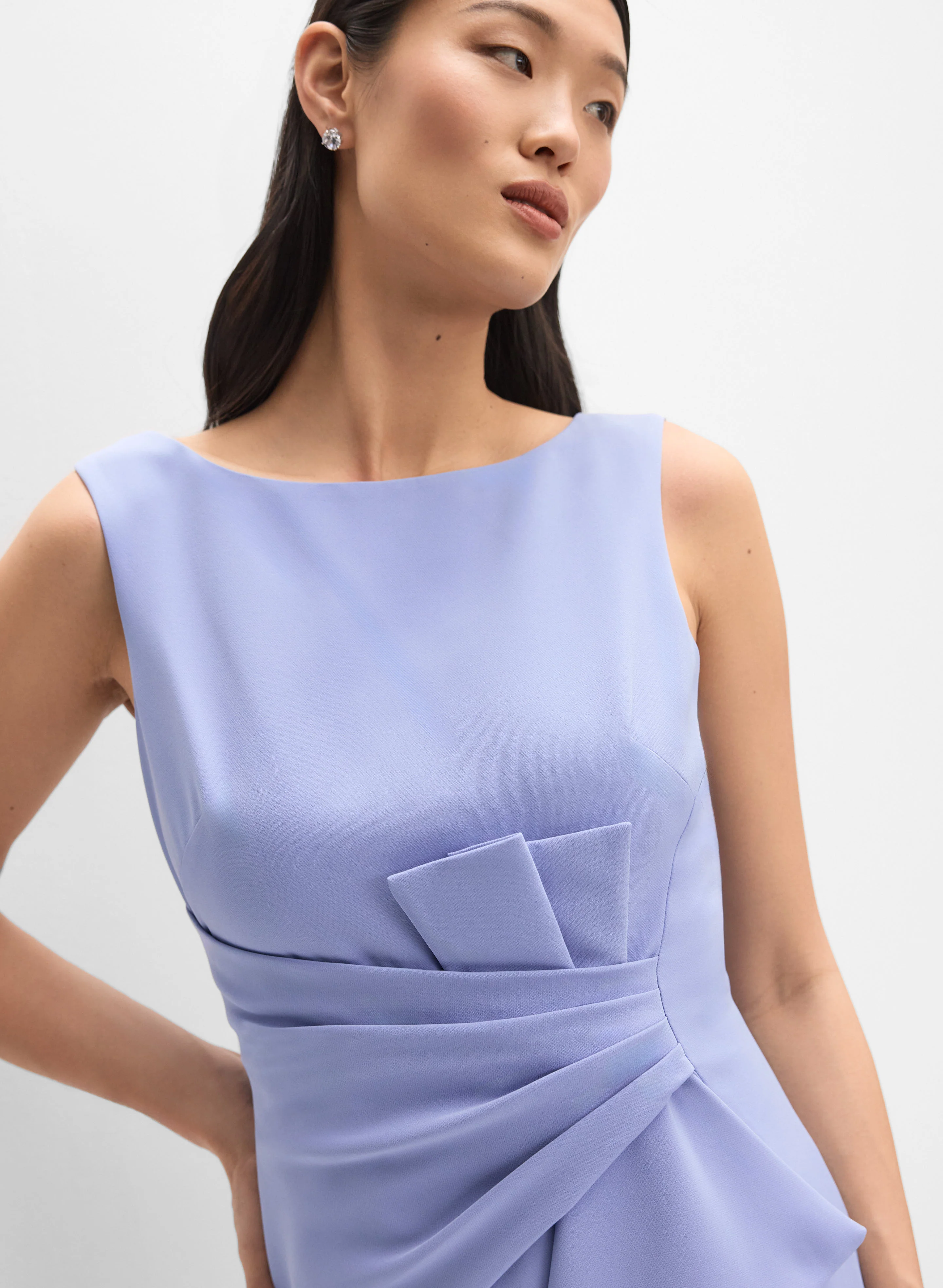 Waterfall Ruffle Front Dress - Image 5