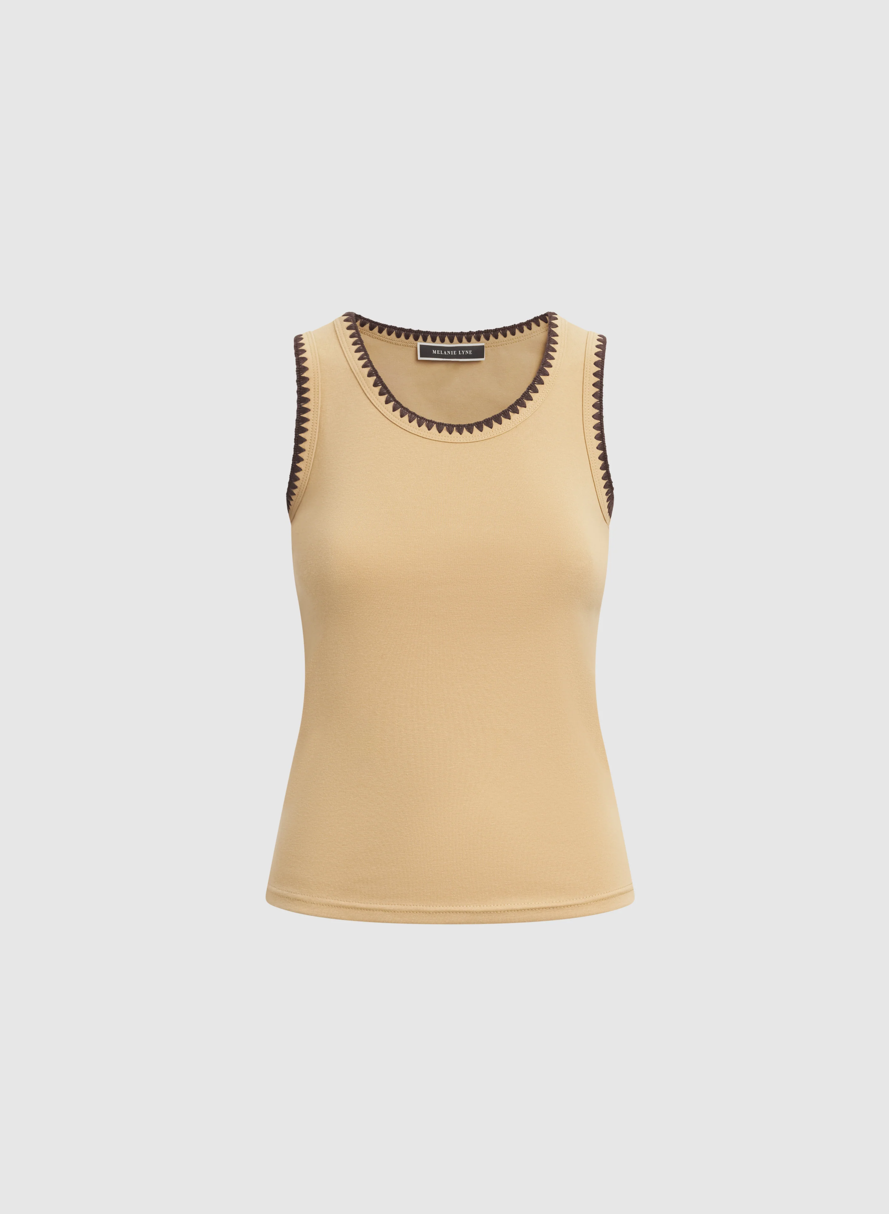 Cotton Contrast Stitch Tank - Image 6