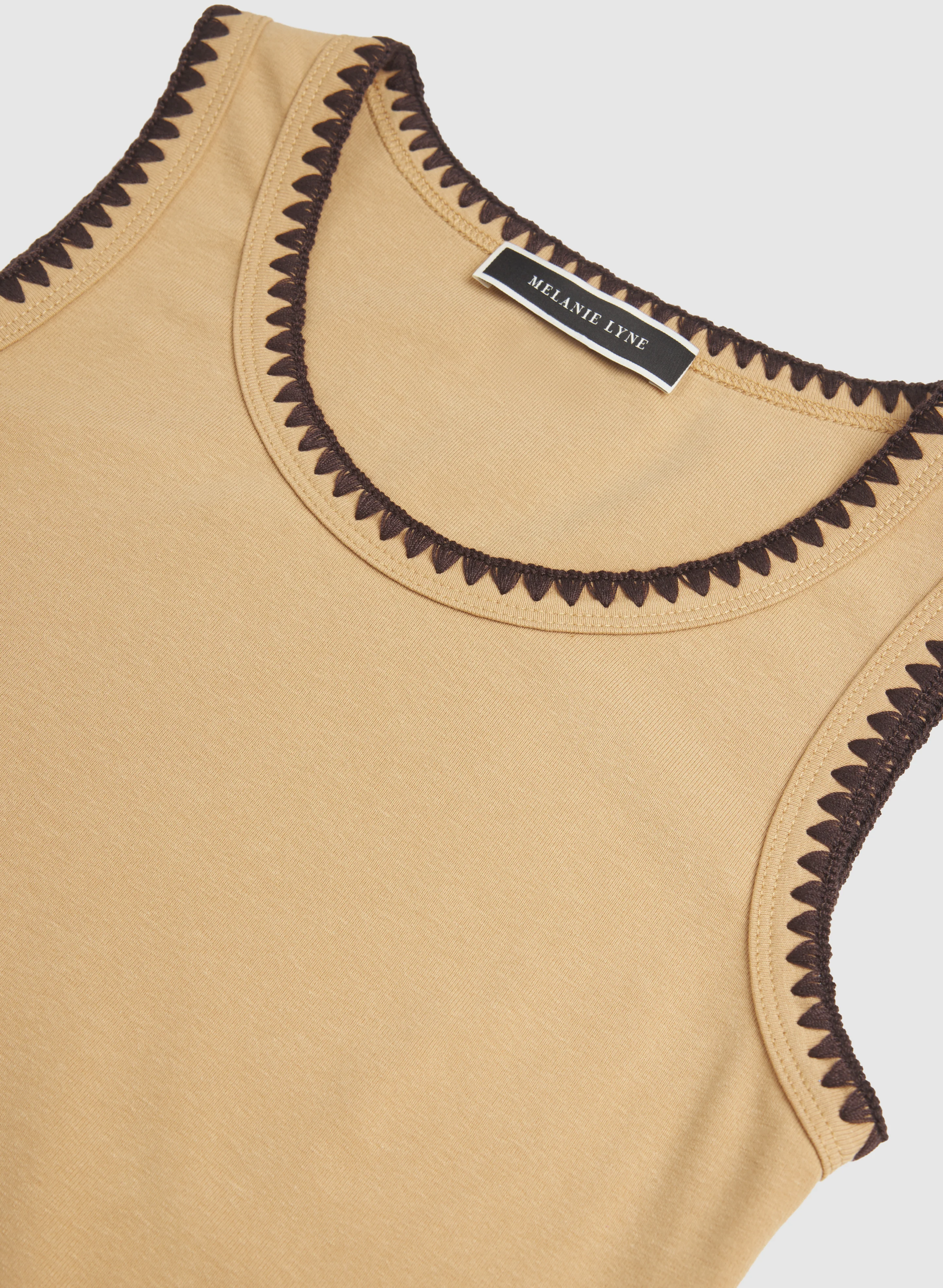 Cotton Contrast Stitch Tank - Image 7