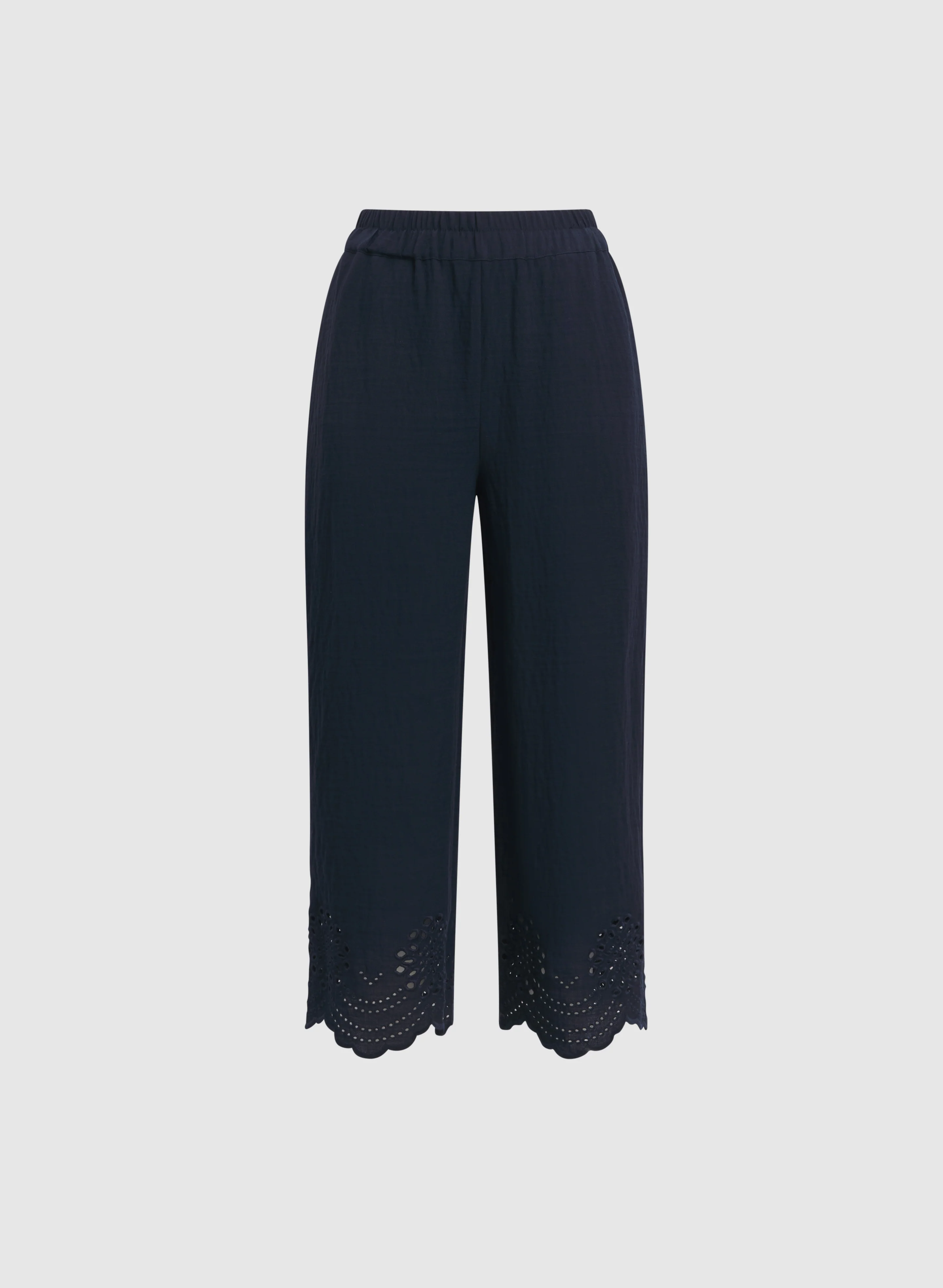 Wide-Leg Embroidered Capris - Image 6