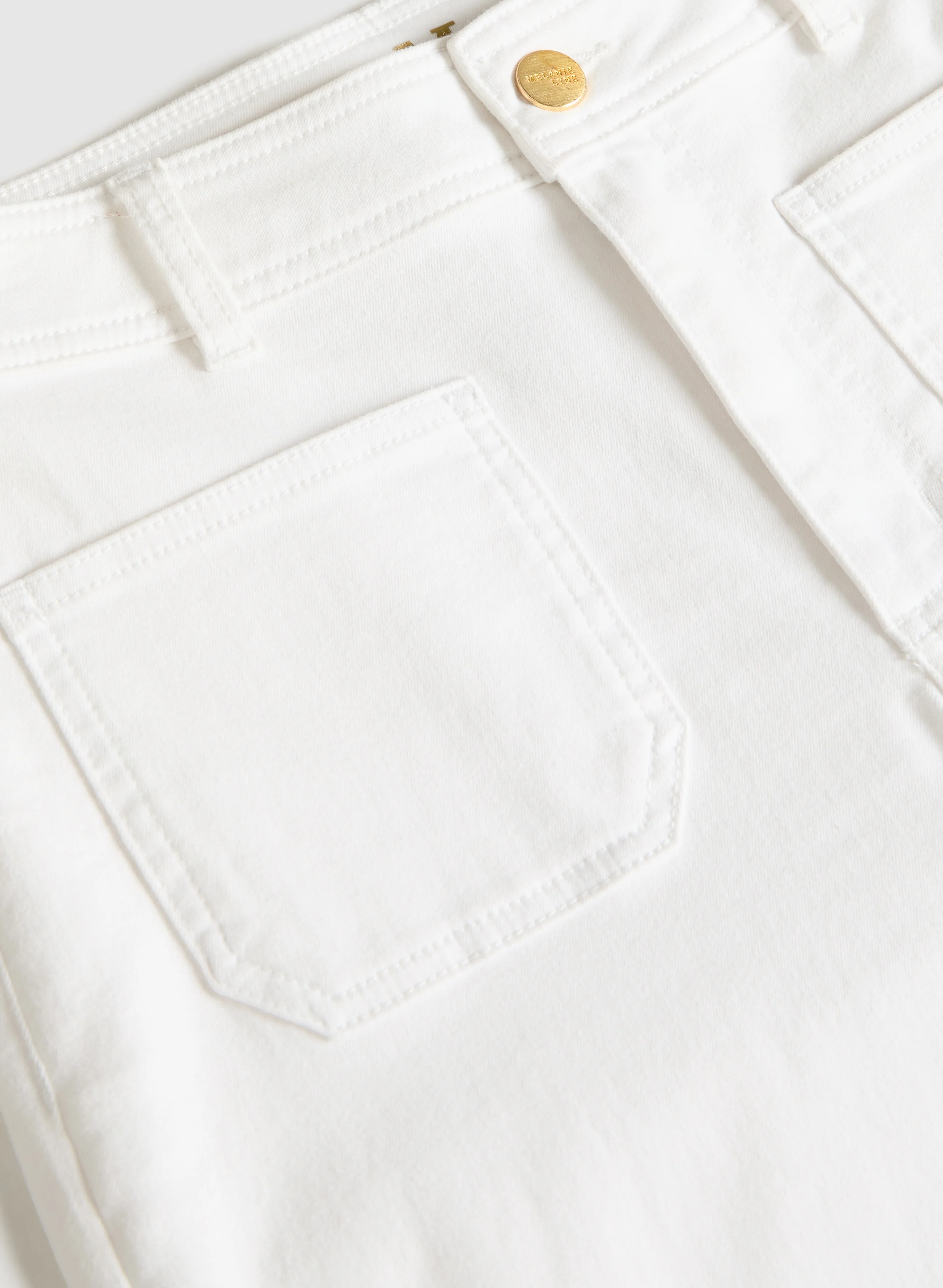 Patch Pocket Culotte Jeans - Image 6