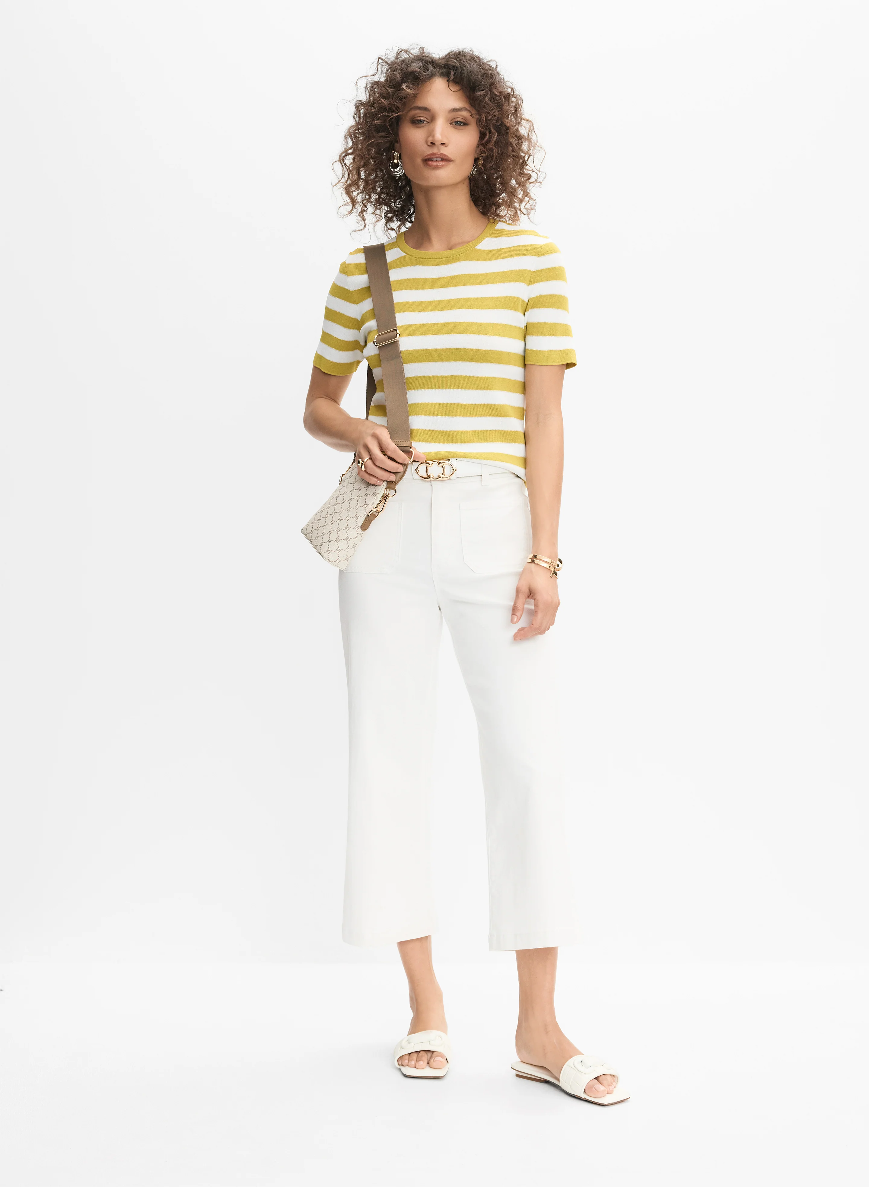 Patch Pocket Culotte Jeans - Image 7