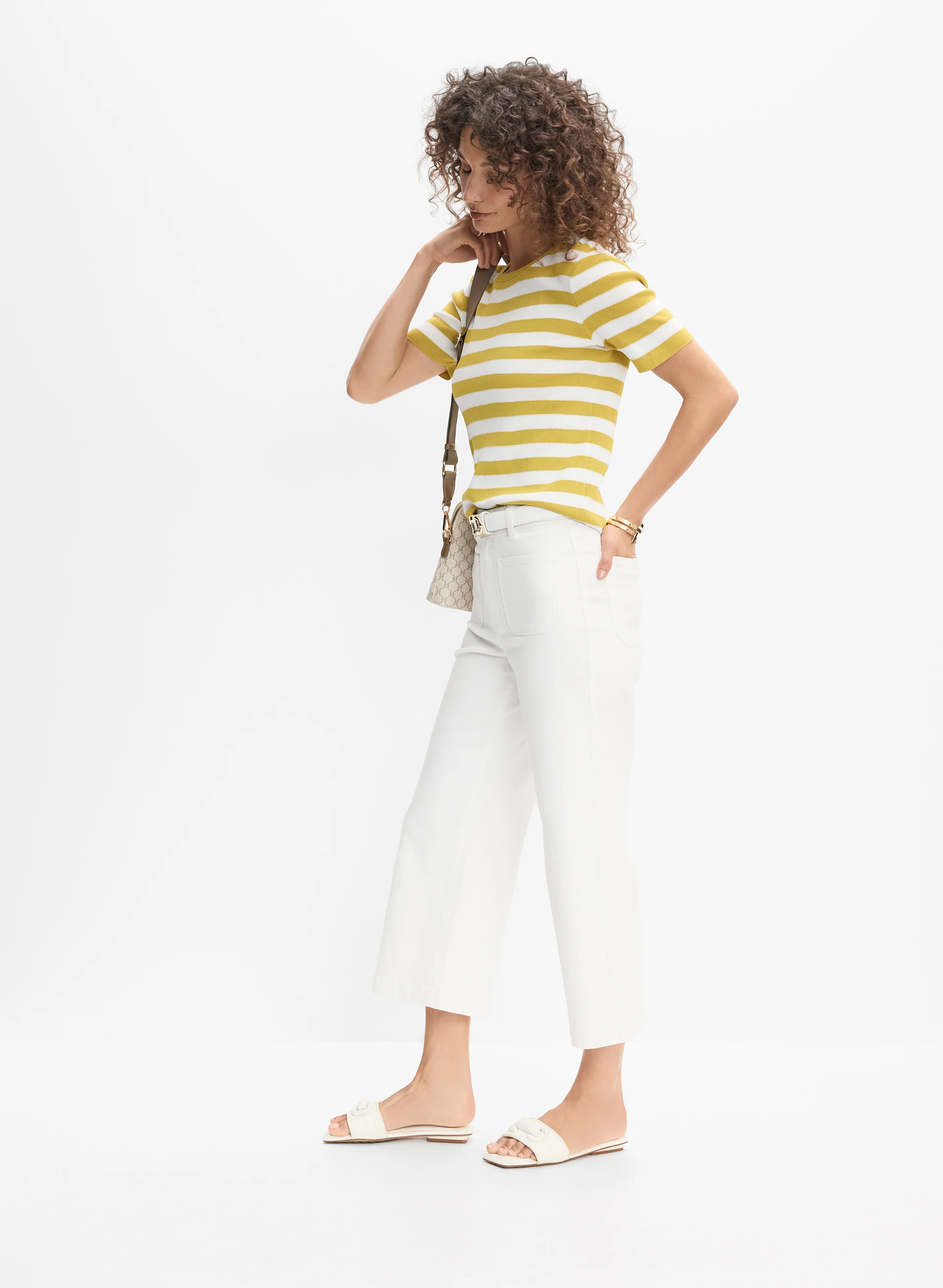 Patch Pocket Culotte Jeans - Image 8