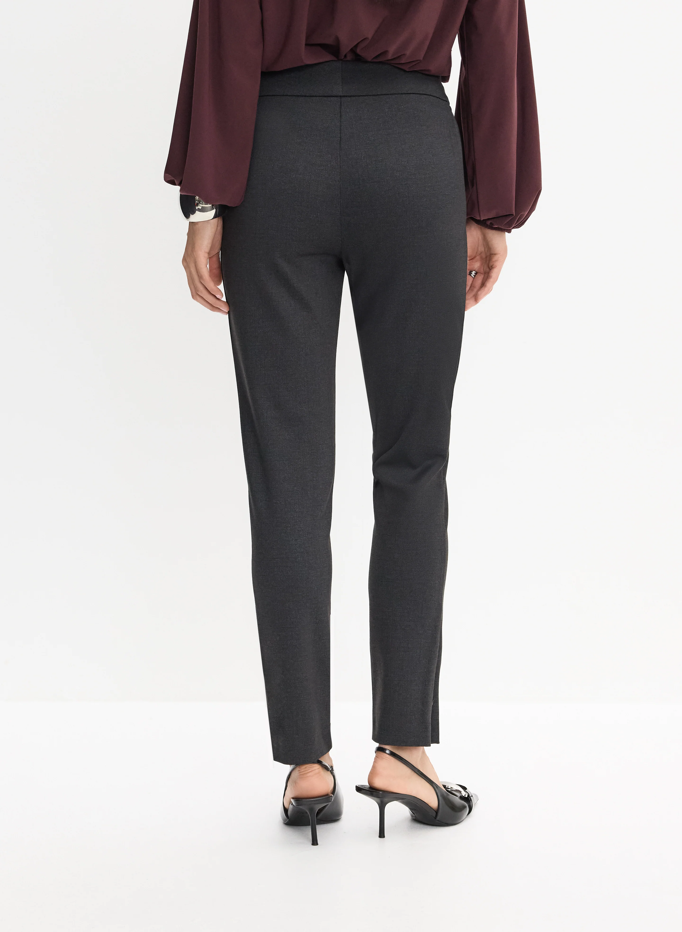 Zip Hem Slim-Leg Pants - Image 2